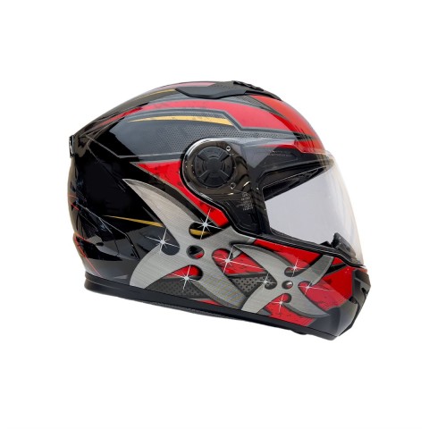 Zeus Zs-813a An36 Kapalı Kask Siyah-kırmızı