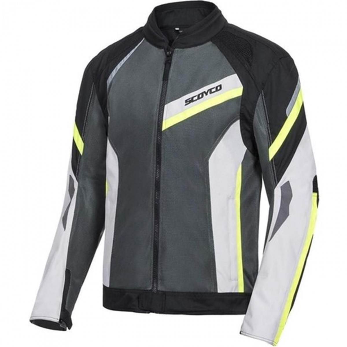 Scoyco Jk100 Yazlık Fileli Mont Siyah-neon Sarı