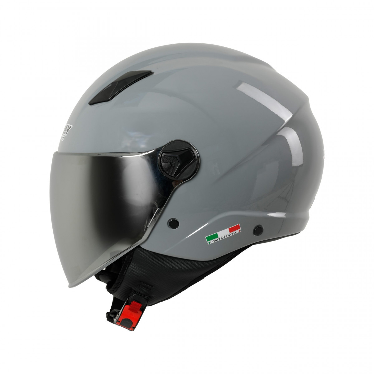 Sway Sw 765 Aynalı Vizörlü Yarım Kask Nardo Gri