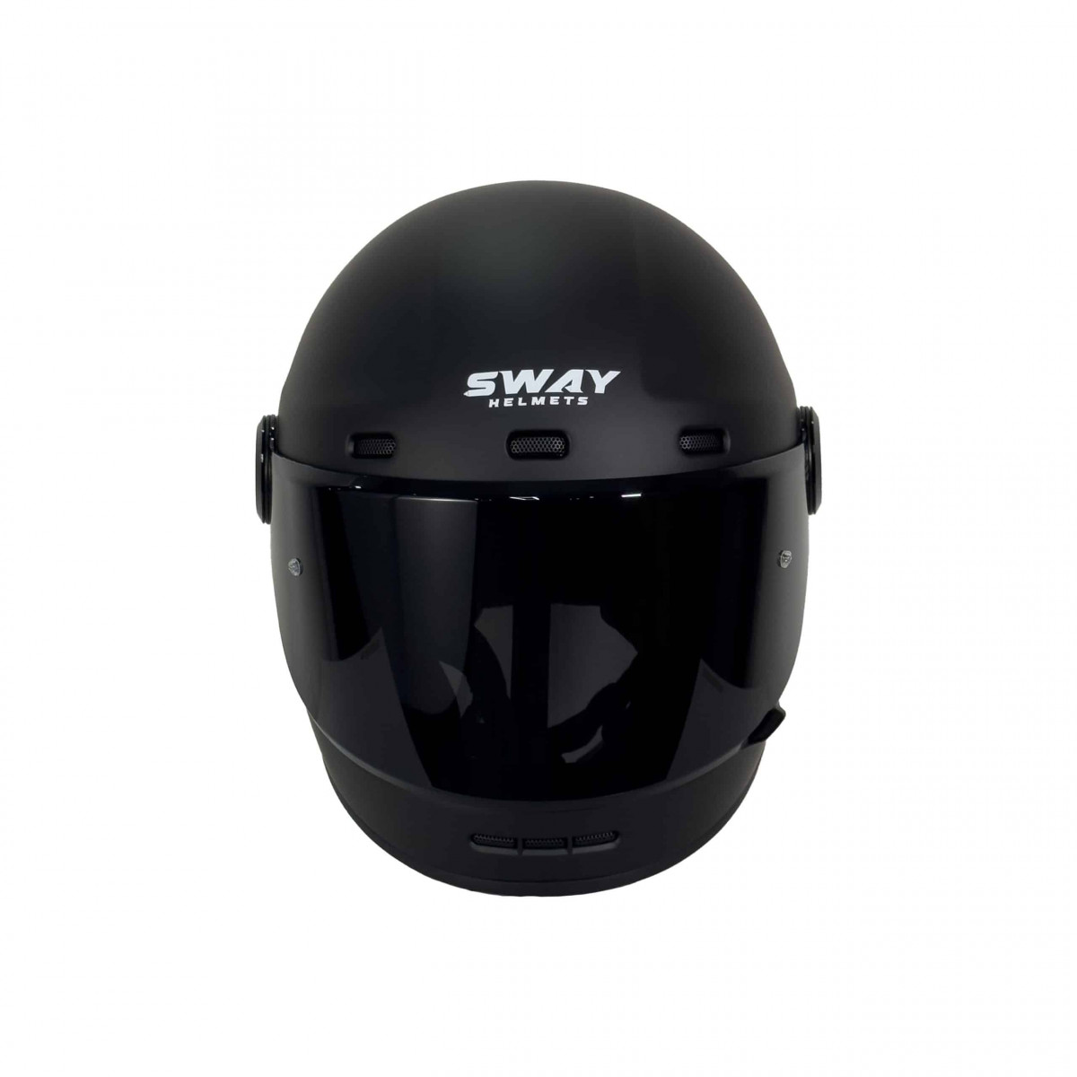 Sway Sw V6 Kapalı Kask Mat Siyah Retro