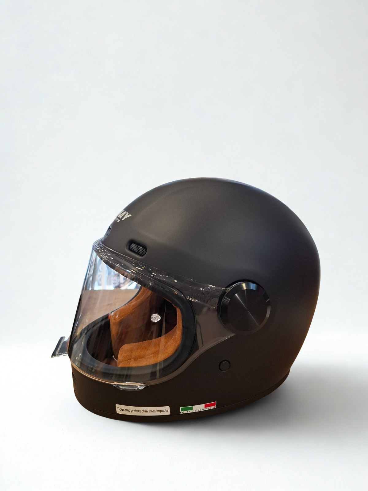 Sway Sw V6 Kapalı Kask Mat Siyah Retro Sway Sw V6 Kapalı Kask Mat Siyah Retro