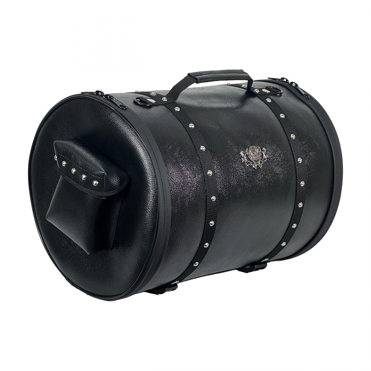 Tex 87 Deri Silindir Arka Çanta Siyah