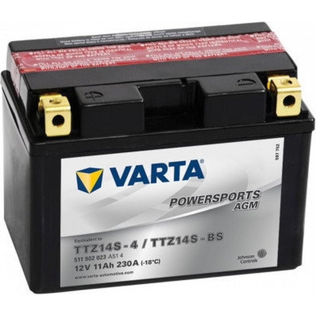 Varta Akü Ttz14s-bs 12v11ah R 1200 Gs R Honda Nc Nt Transalp 700 Vt750 Vfr 800  Ktm 900 950 990 1090 1190 Yamaha Fz1 Xjr1300