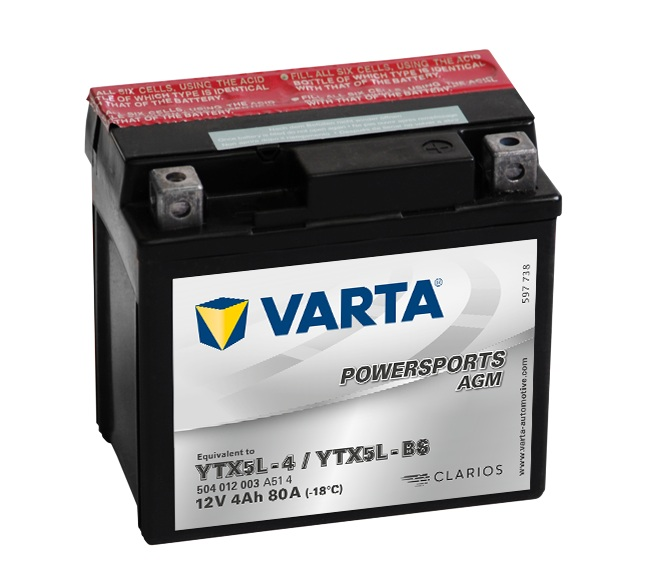 Varta Akü Ytx5l-bs Honda Dıo Rks Spontını -bws-honda Tıtan-popcorn