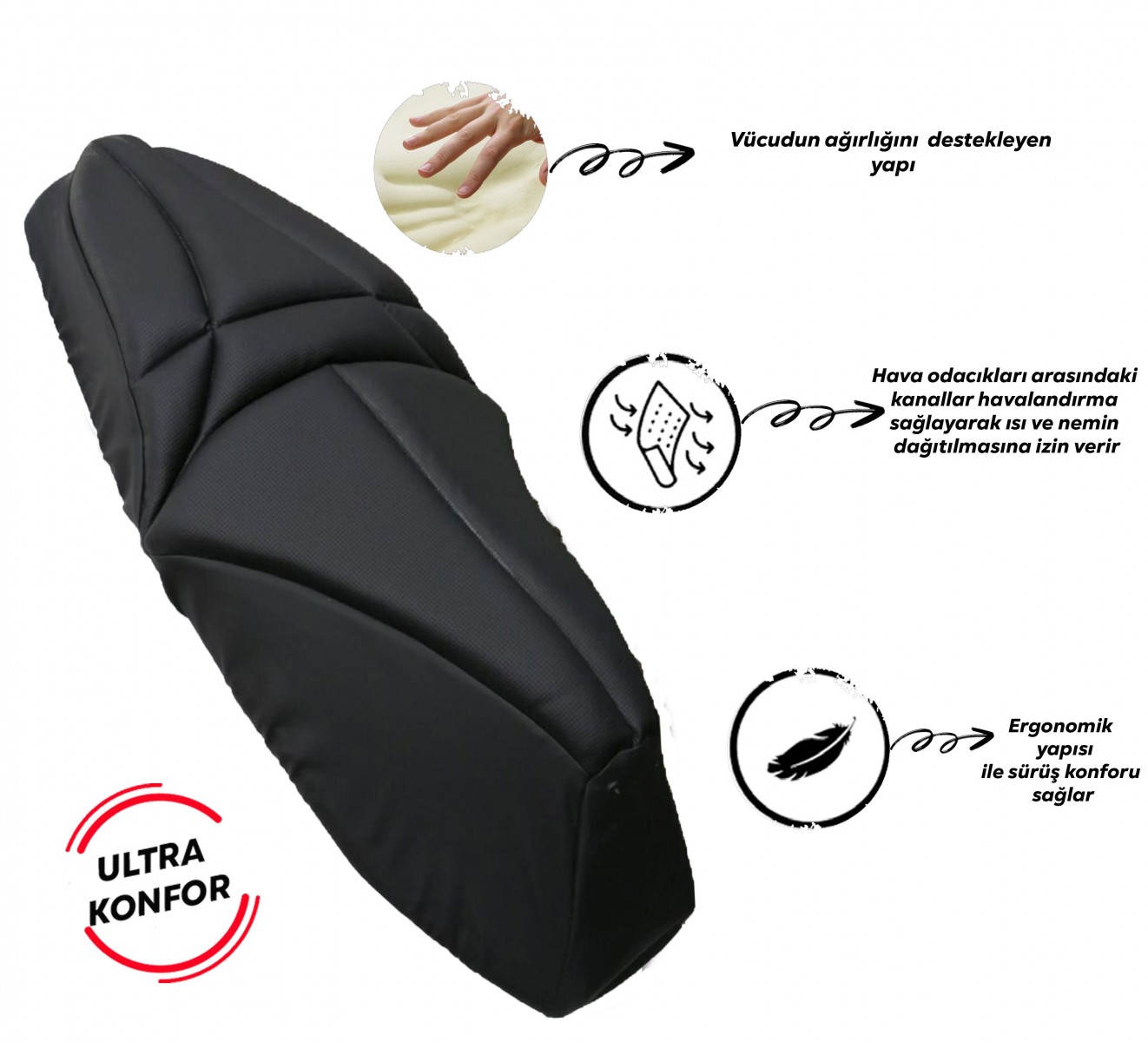 Vexo Konfor Sele Pedi Honda Pcx 125 150 Sym Jet 14