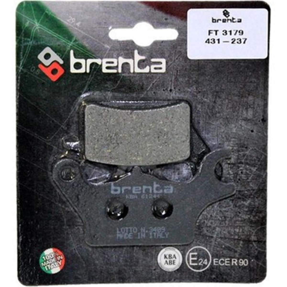 Yamaha  Tricity 300cc 20 Ve Sonrası  Ön Sağ Fren Balatası Brenta Organik