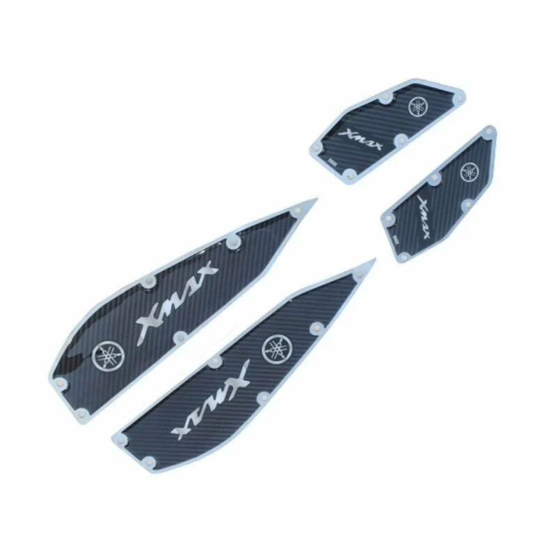 Yamaha Xmax 2018 - 2024 Uyumlu Beyaz Krom Ayak Basamak