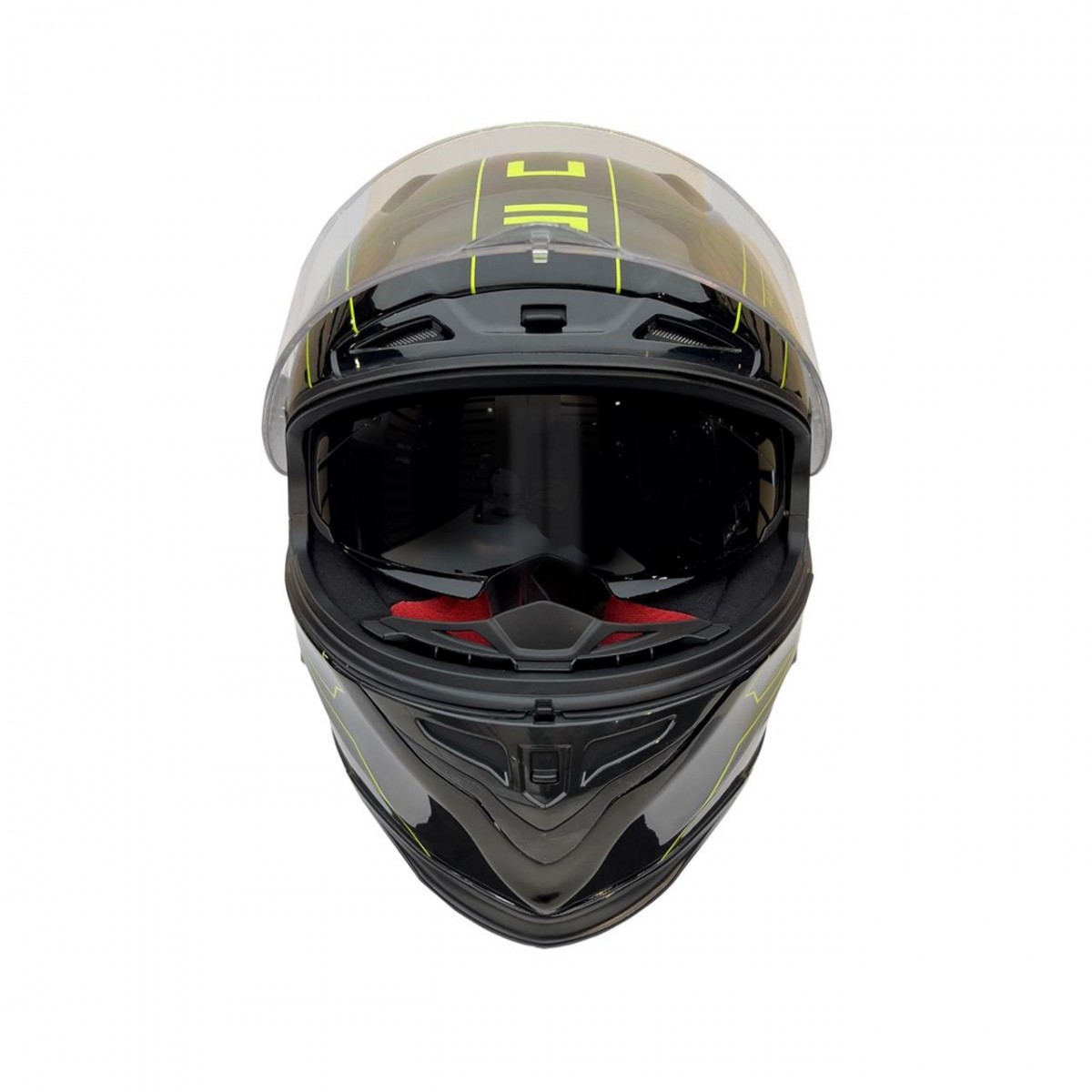 Zeus Zs-1800b Kapalı Kask Carbon Am8 Siyah-neon Sarı