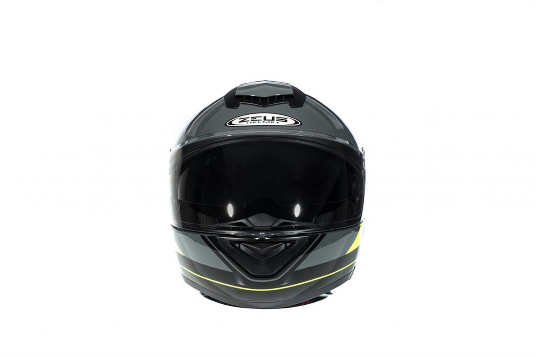 Zeus Zs-3050 Be7 Çene Açılır Kask Gri-neon Sarı