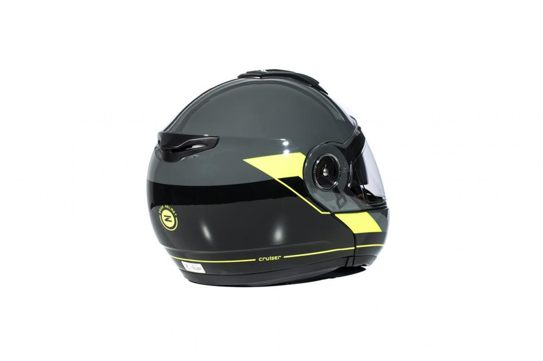 Zeus Zs-3050 Be7 Çene Açılır Kask Gri-neon Sarı