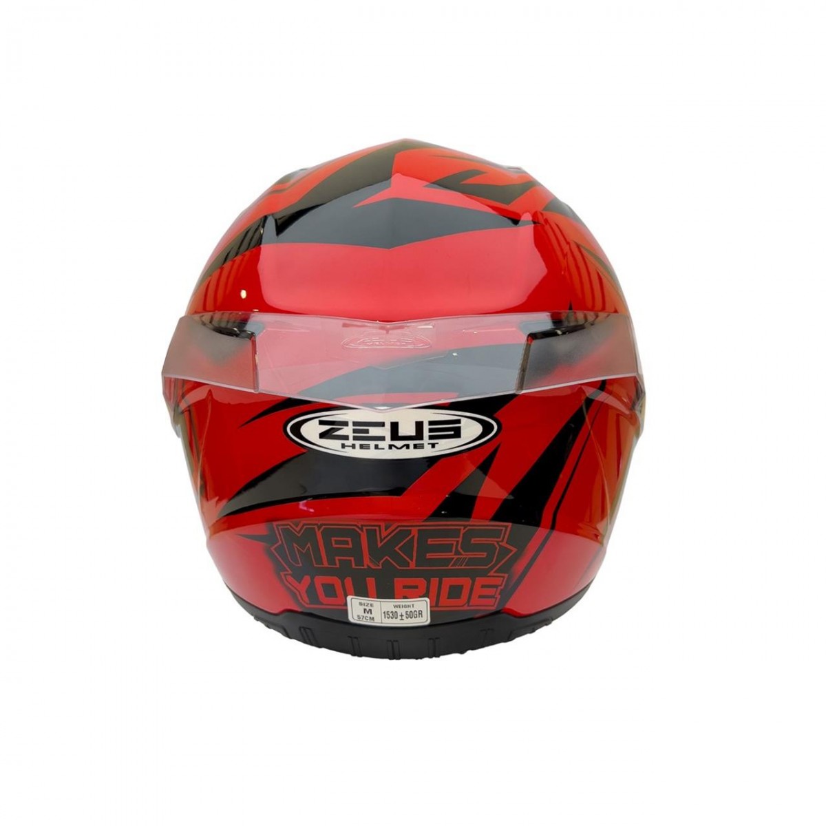 Zeus Zs-811a Al-34 Kapalı Kask Kırmızı-siyah