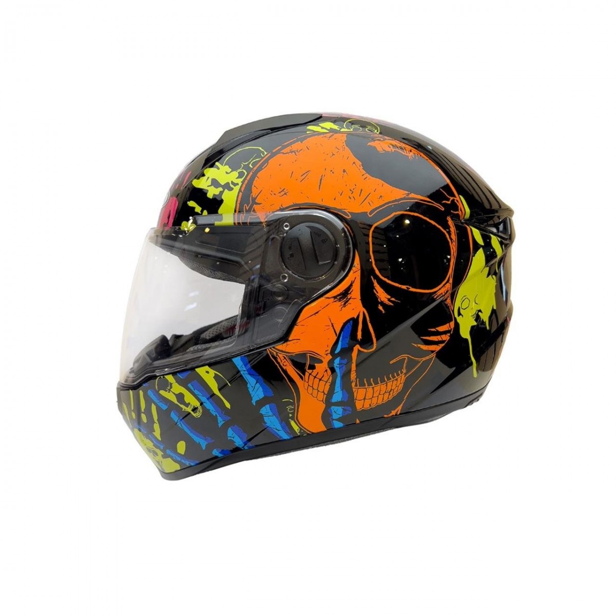 Zeus Zs-811a Al-37 Kapalı Kask Siyah-turuncu