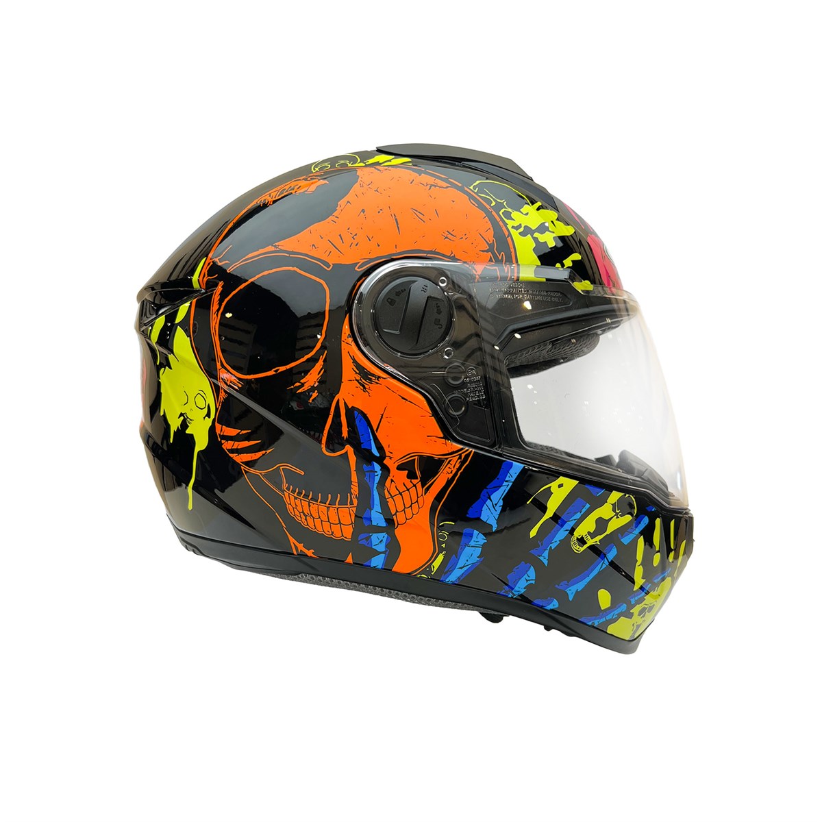 Zeus Zs-811a Al-37 Kapalı Kask Siyah-turuncu