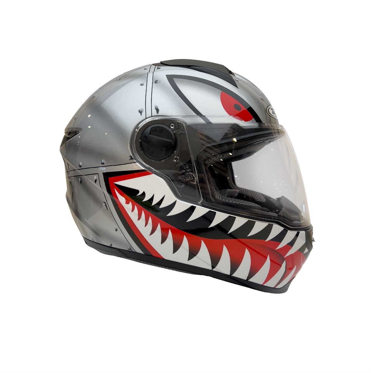 Zeus Zs-811a Al-38 Kapalı Kask Gümüş-siyah