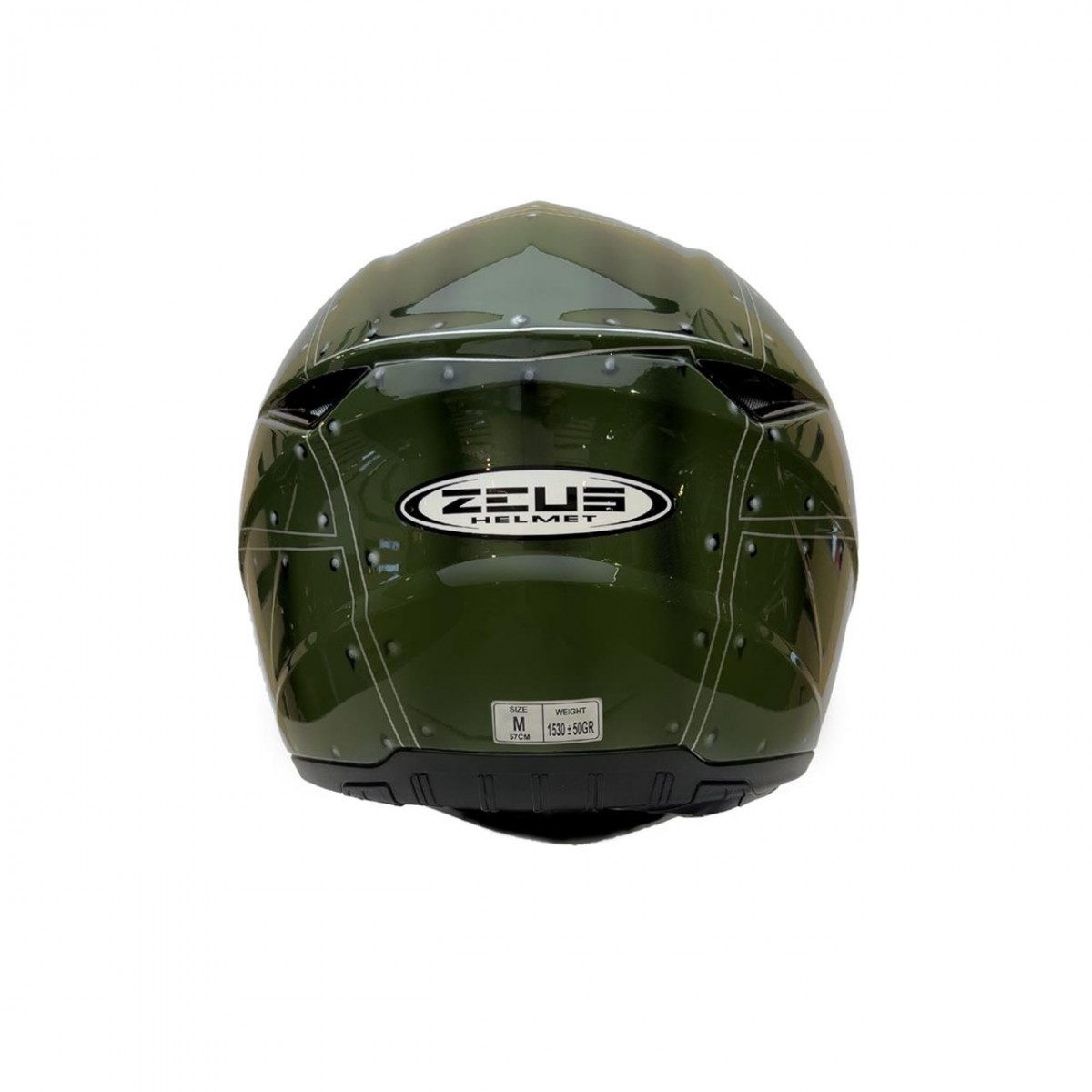 Zeus Zs-811a G30 Al38 Kapalı Kask Yeşil-gümüş